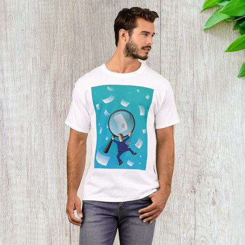 Businessman And Papers T_Shirt