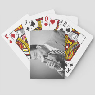Businessman Drinking Beer Poker Cards