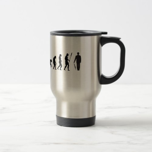 Businessman Evolution Travel Mug