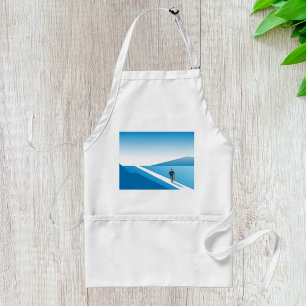 Businessman Looking Toward Future Path Adult Apron