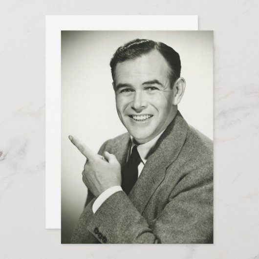 Businessman Pointing (Front/Back)