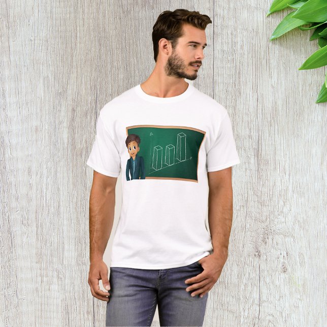 Businessman Presenting Growth Bar Chart T-Shirt (Creator Uploaded)