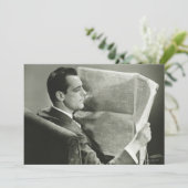 Businessman Reading the Newspaper (Standing Front)