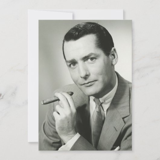 Businessman Smoking Cigar (Front)