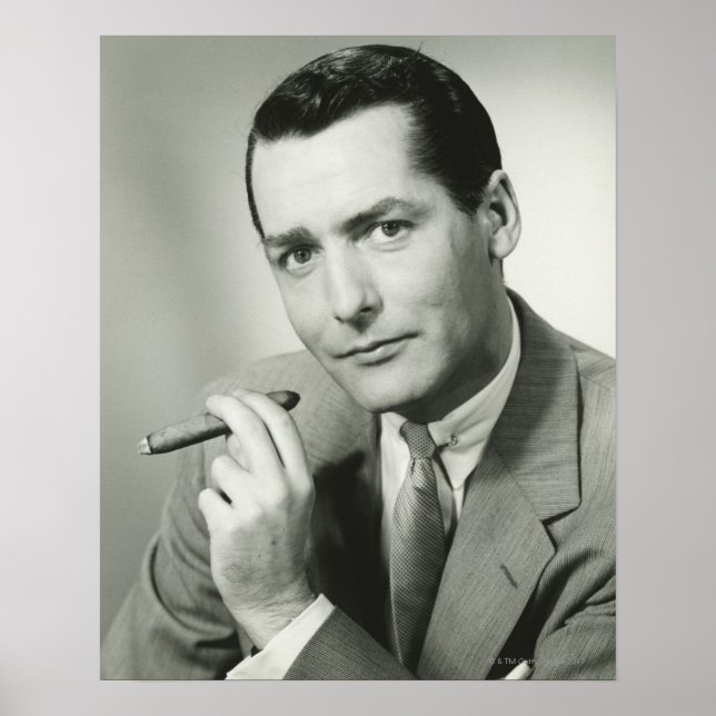 Businessman Smoking Cigar Poster (Front)