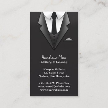 Businessman Suit Business Card by all_items at Zazzle