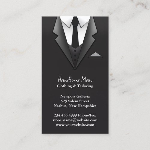 Businessman Suit Business Card