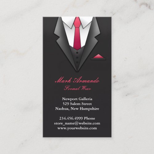 Businessman Suit Business Card