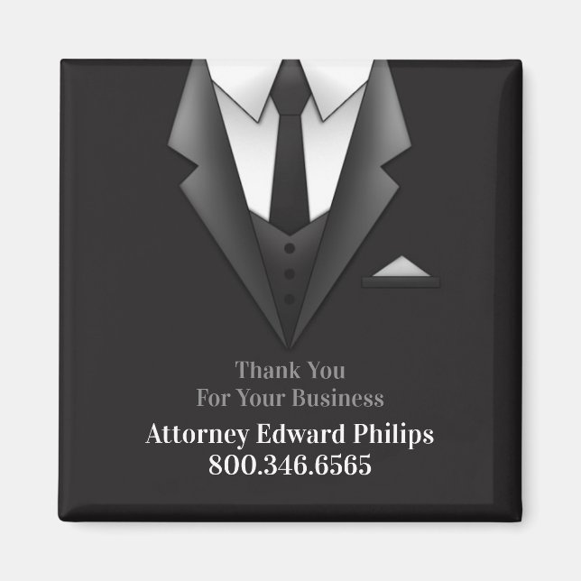 Businessman Suit Magnet (Front)