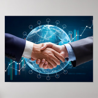 Businessmen Handshake Poster