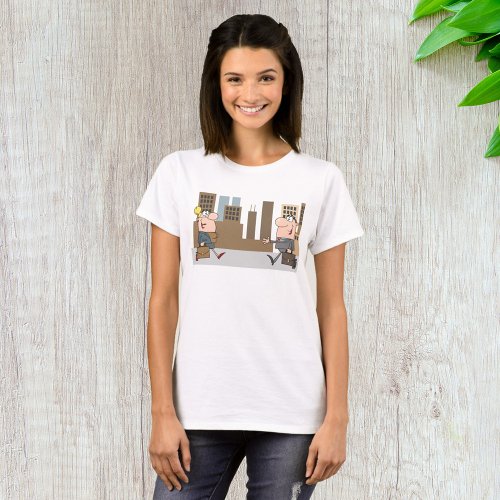 Businesspeople Meeting In The City T_Shirt