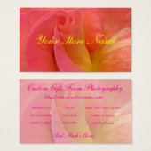 Businesss Card--"Mardi Gras" Rose (Front & Back)