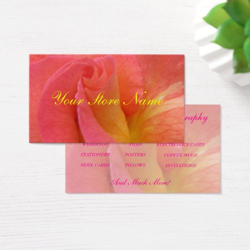 Businesss Card--"Mardi Gras" Rose Business Cards