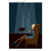 Businesswoman Smoking Cigar (Front)