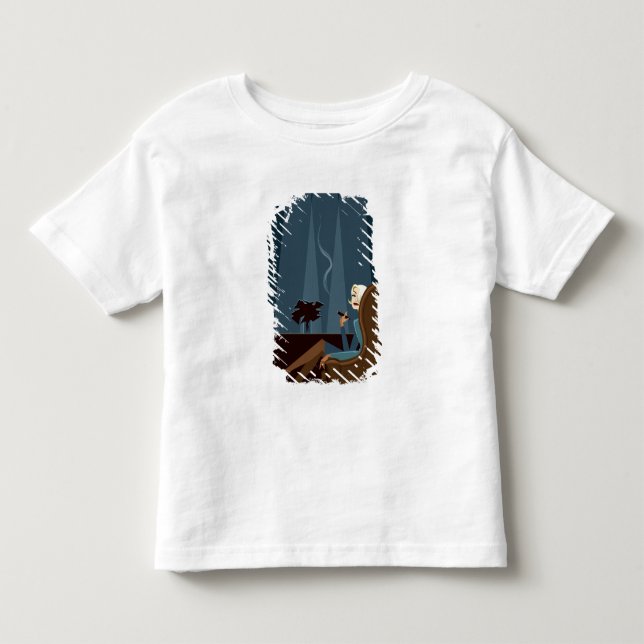 Businesswoman Smoking Cigar Toddler T-shirt (Front)