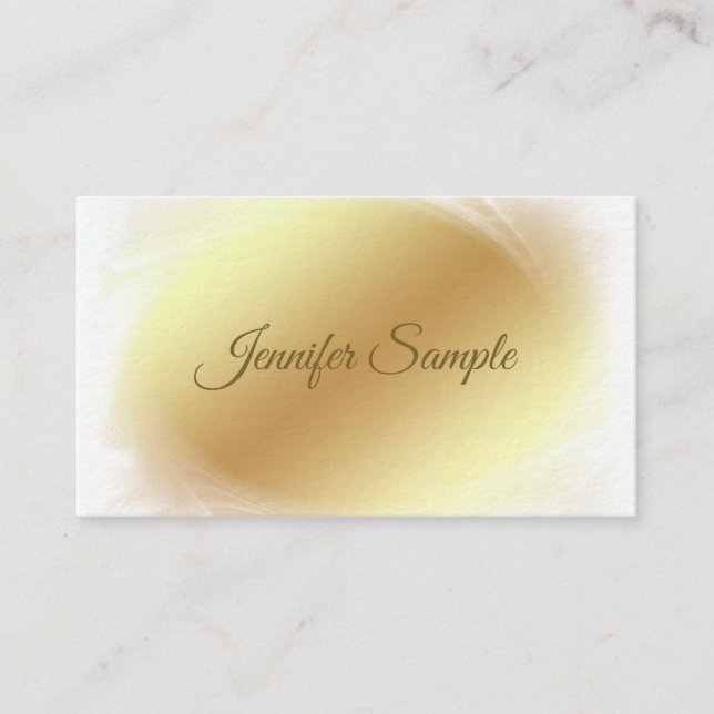 Businesswoman Vip Ceo Employer Elite Luxury Business Card (Front)