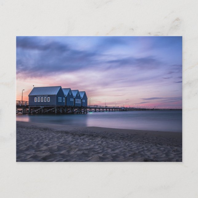Busselton Jetty at Dusk Postcard (Front)