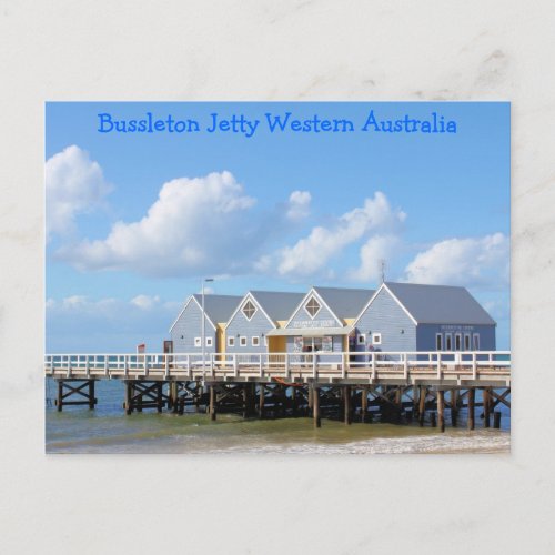 Busselton Jetty Western Australia Postcard