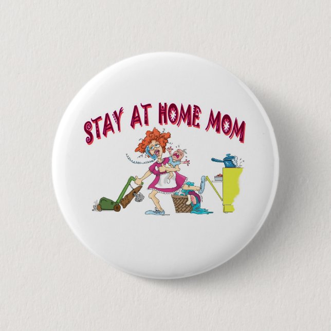 bussy mom pinback button (Front)