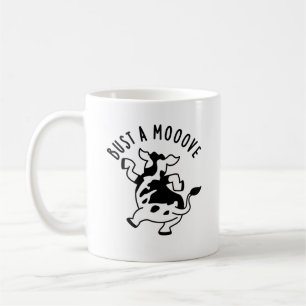 Bust A Mooove Funny Cow Pun Coffee Mug