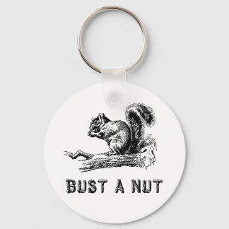 Bust a nut keychain