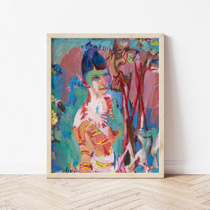 Bust of a Coloured Girl Albert Müller Poster