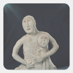 Bust of a Mother Goddess Square Sticker