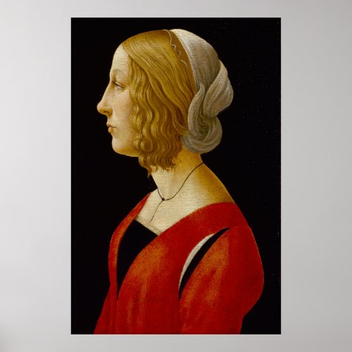 Bust of a Young Woman Poster