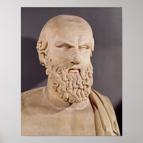 Bust of Aeschylus Poster