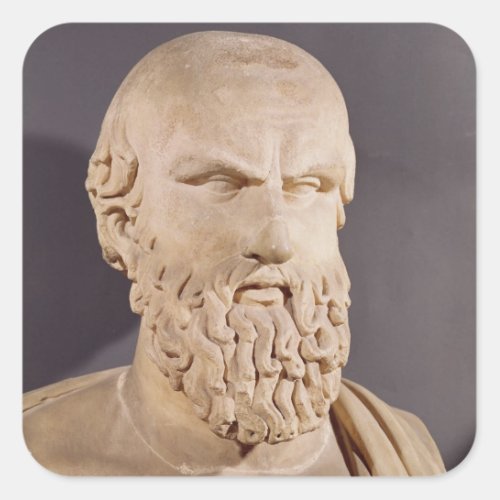 Bust of Aeschylus Square Sticker