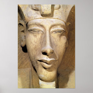 Bust of Amenophis IV from the Temple of Amun Poster