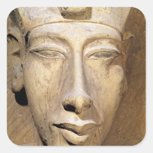 Bust of Amenophis IV   from the Temple of Amun Square Sticker