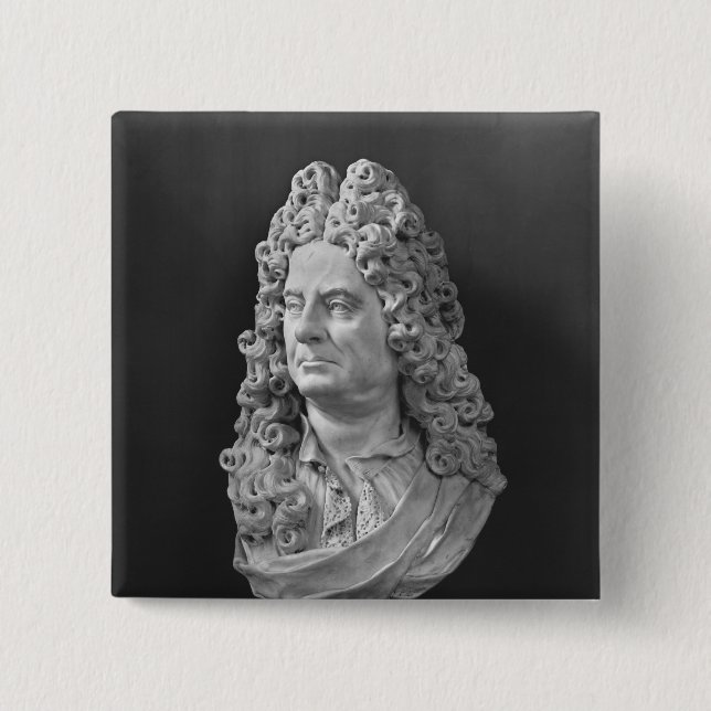 Bust of Antoine Coypel Button (Front)