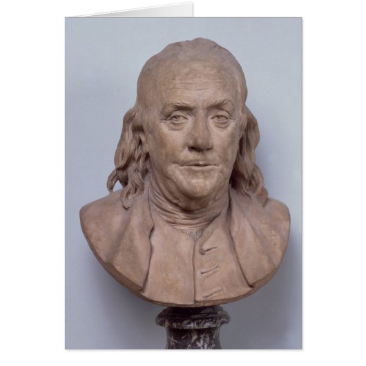 Bust of Benjamin Franklin 1778 Cards (Front)