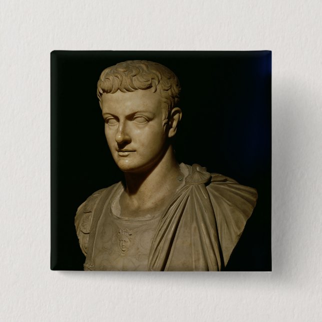 Bust of Caligula Pinback Button (Front)