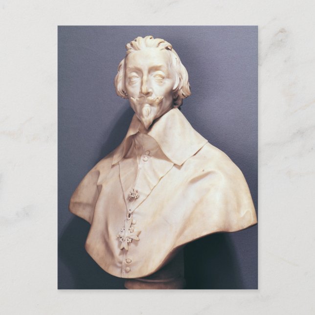 Bust of Cardinal Richelieu  c.1642 Postcard (Front)
