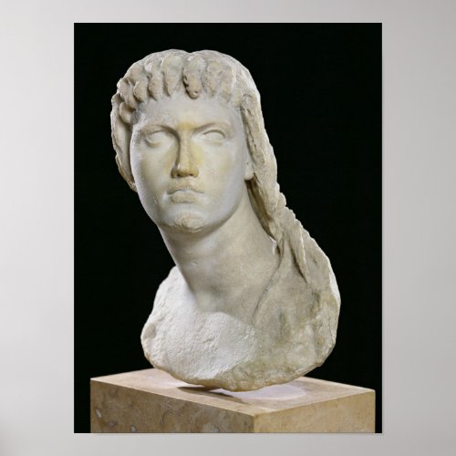 Bust of Cleopatra II or her daughter Poster