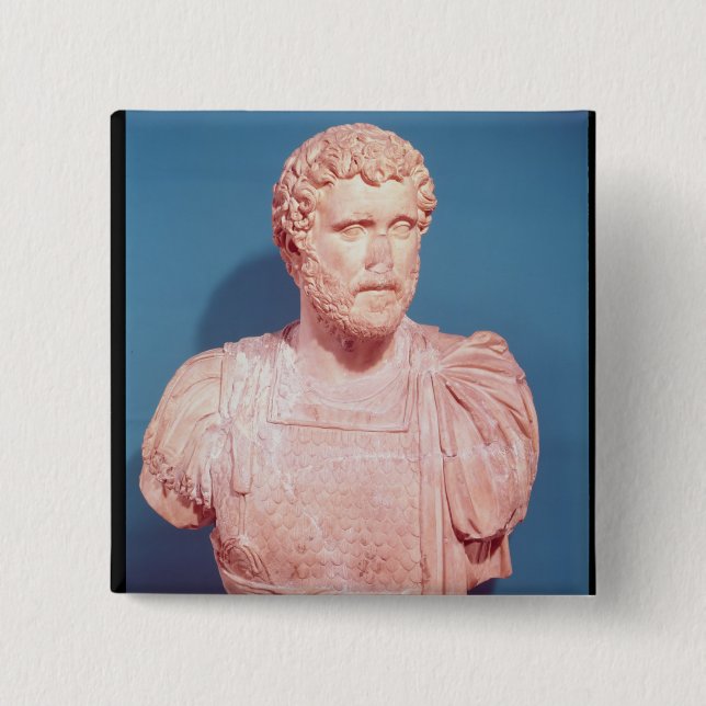 Bust of Emperor Antoninus Pius Pinback Button (Front)