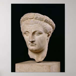 Bust of Emperor Claudius  from Thasos Poster