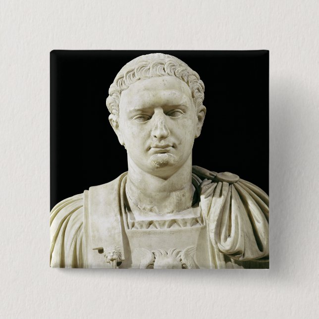 Bust of Emperor Domitian Button (Front)