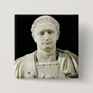 Bust of Emperor Domitian Button