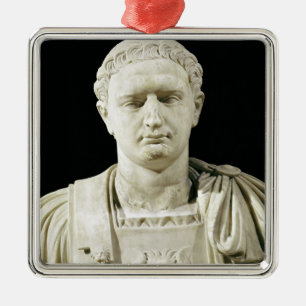 Bust of Emperor Domitian Metal Ornament