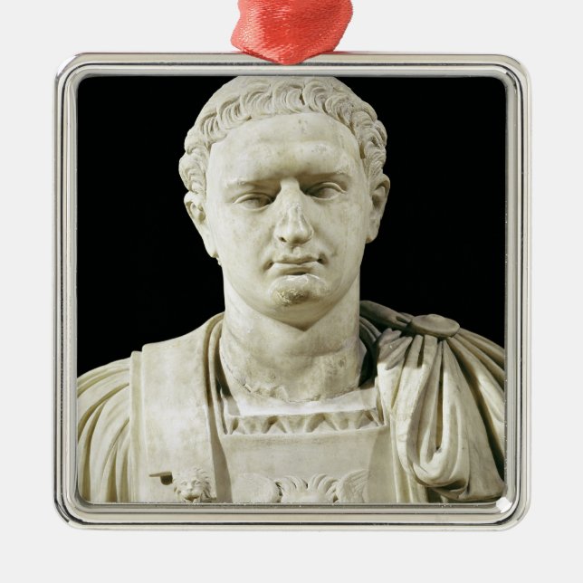 Bust of Emperor Domitian Metal Ornament (Front)