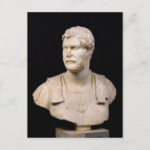 Bust of Emperor Hadrian found in Crete Postcard