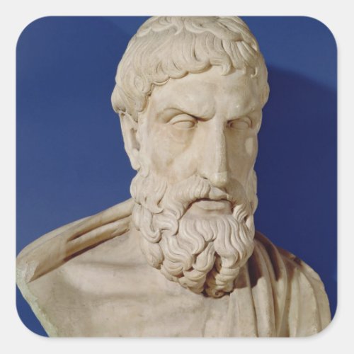 Bust of Epicurus Square Sticker