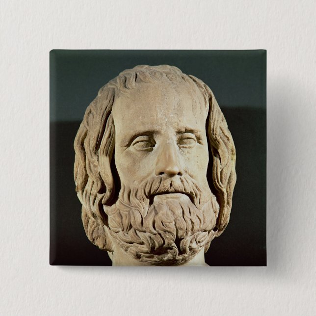 Bust of Euripides Button (Front)
