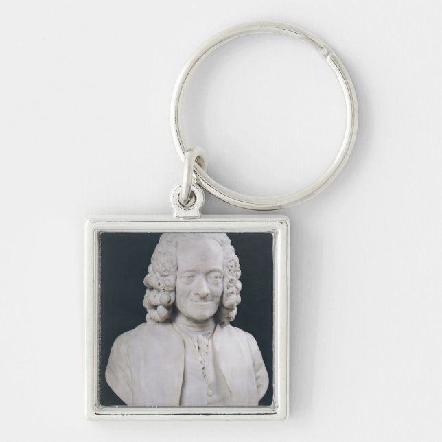 Bust of Francois Marie Arouet de Voltaire  1778 Keychain (Front)