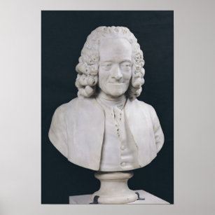 Bust of Francois Marie Arouet de Voltaire  1778 Poster