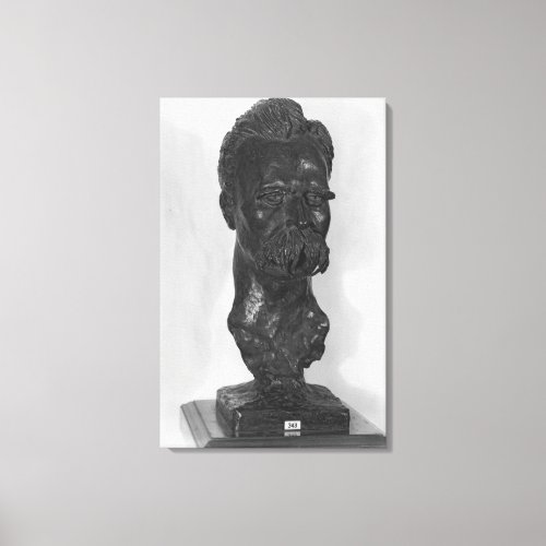 Bust of Friedrich Nietzsche  German Canvas Print