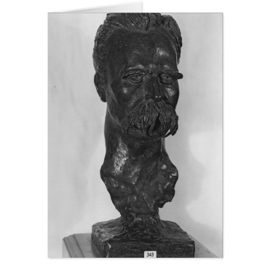 Bust of Friedrich Nietzsche  German Cards (Front)